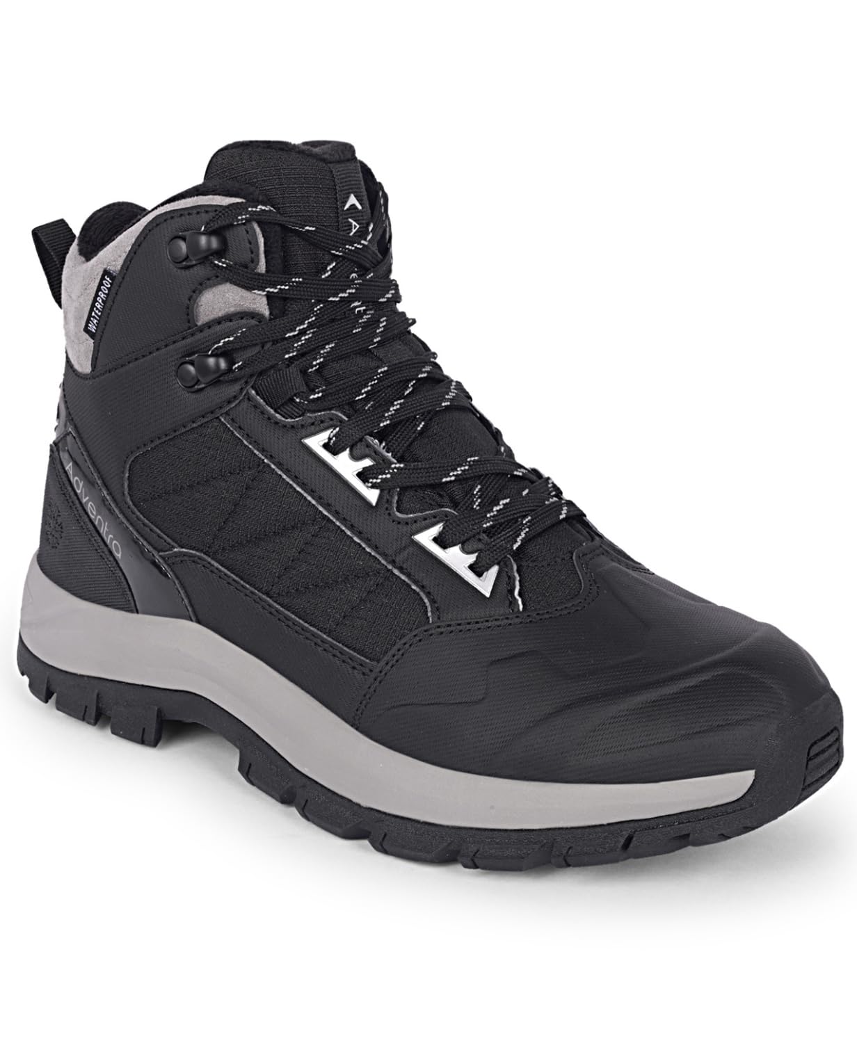 ADVENTRA Men's Mid-Top Waterproof Hiking Boots, Multicolor Trekking Shoes with Anti-Slip Grip, Round Toe, WH 1104 (Uk 9.5, UK Footwear Size System, Adult, Men, Numeric, Medium, 9.5) 1