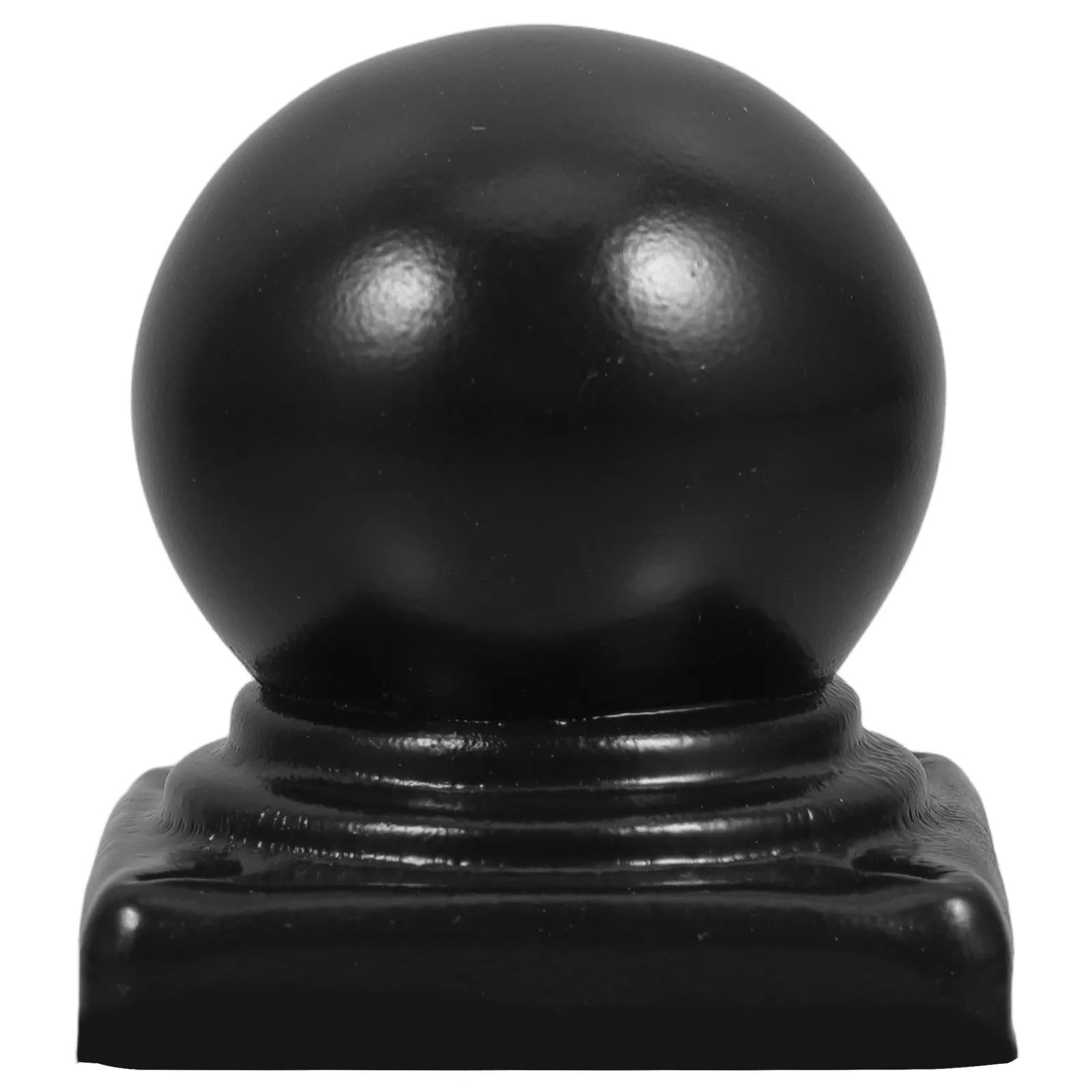 Irgvjifr Black Fence Posat Cap Stamped Metal Fence Cap For 60Mm Square Tube, Garden Topper, Post Cover For Railings & Pickets For Courtyard
