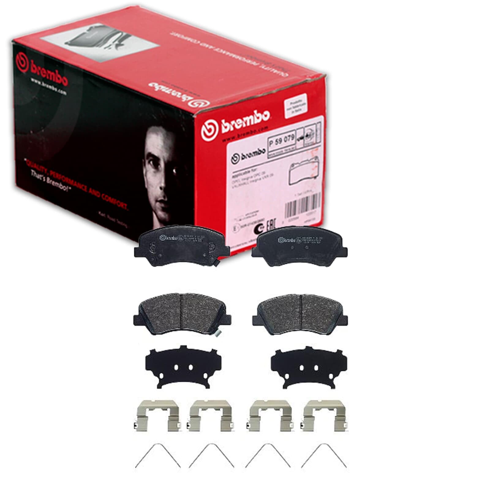 Pastiglie freno Brembo Anteriore P 30 122. Set di 4