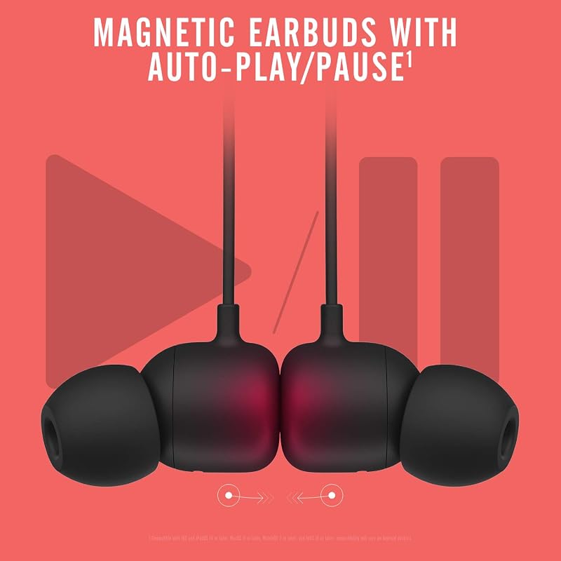 Beats Flex Wireless Earbuds - Apple W1 Headphone Chip, Magnetic Earphones, Class 1 Bluetooth, 12 Hours of Listening Time, Built-in Microphone - Black image 5