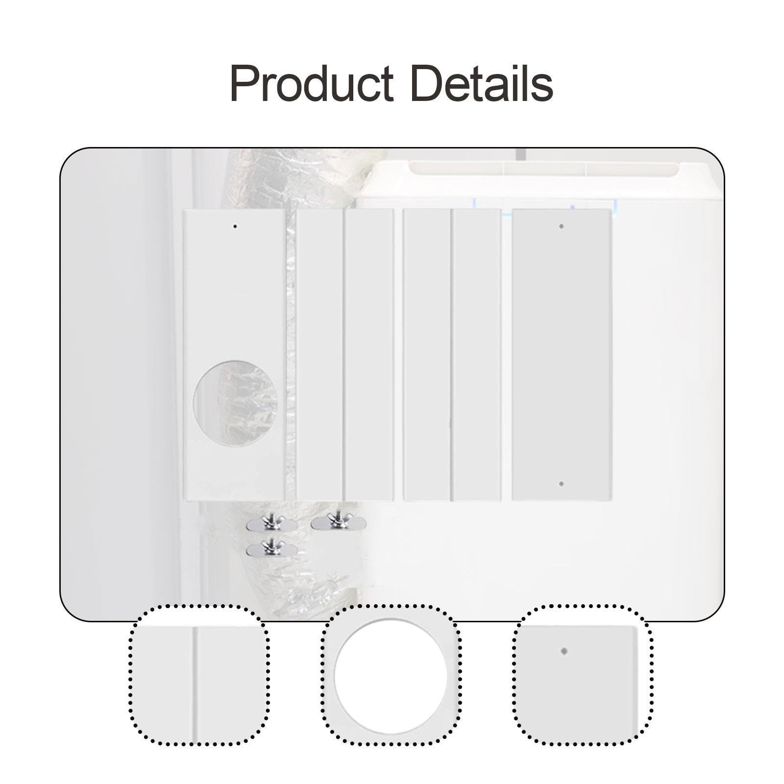 KESOTO Kit de Remplacement pour Climatiseur Portable avec Plaques D'étanchéité Pratiques