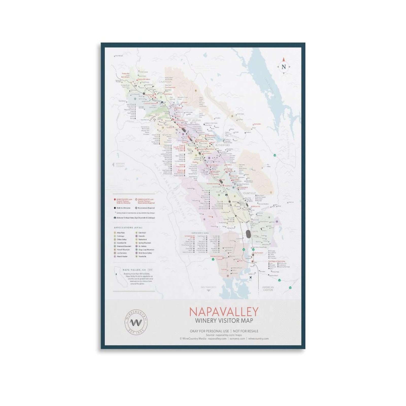 Amazon.com: Napa Valley Wineries Visitor Map, Wine Tasting Tours, Explore  Napa Valley Wine Region Canvas Poster Wall Art Decor Print Picture  Paintings for Living Room Bedroom Decoration 08x12inch(20x30cm): Posters &  Prints