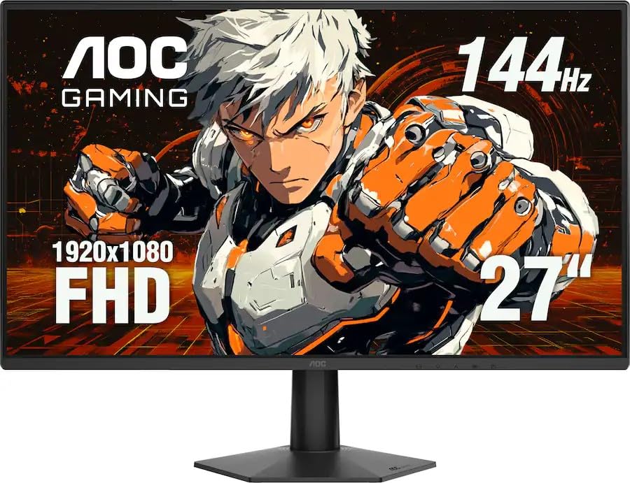 AOC - 27' 27G50F IPS, FHD, 144hz, G-Sync Compatible, Gaming Monitor - Black (Renewed)
