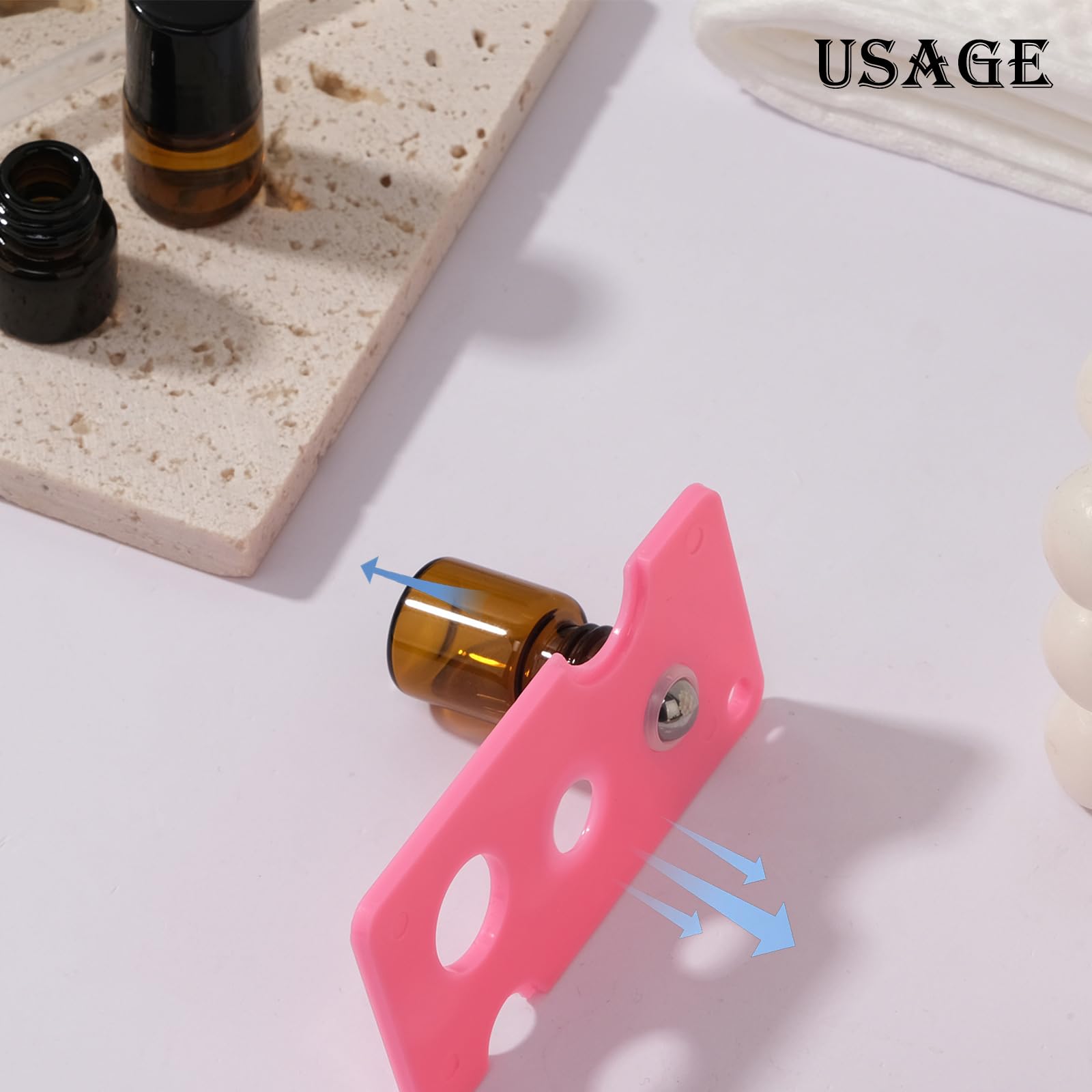 Confezione da 60 flaconi roll-on in vetro ambrato da 1 ml per oli essenziali, ricaricabili, con sfere a rullo in acciaio inox, mini contenitori per trucco a prova di perdite, con pipette e