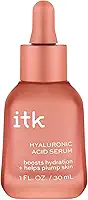 ITK Sérum de ácido hialurônico com niacinamida e esqualano – Soro hidratante e antienvelhecimento para o rosto – Soro hidratante facial com hidratação profunda para pele sensível + seca – vegano +