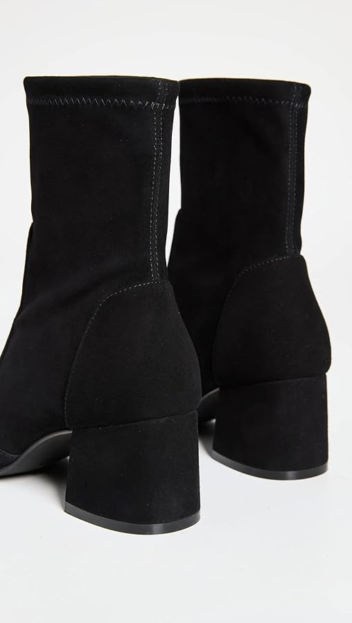 ロングブーツ STUART WEITZMAN Black Suede Ankle Boots STUART WEITZMAN Stuart suede sock boots | THE OUTNET