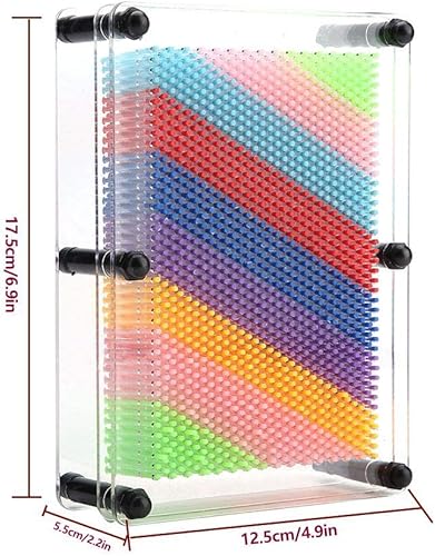 Miniatura 3 de Juguete de arte de pin 3D, juguete de arcoíris, juguete educativo de escritorio para oficina en casa, juguete de escultura artística para niños y