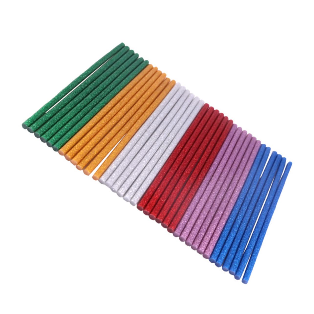 60 Pcs Colored Hot Glue Sticks for DIY Crafts Glitter Hot Melt Adhesive Sticks Fast Melting for Home Decoration and Repair Projects