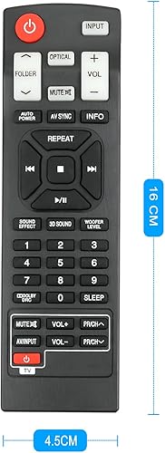 Miniatura 3 de AKB73575402 Reemplazo de control remoto para LG Sound Bar NB2420A NB2520A NB2530A NB3520A NB3530A NB3730A NB3531A NB3532A S33A1-D Sistema de barra