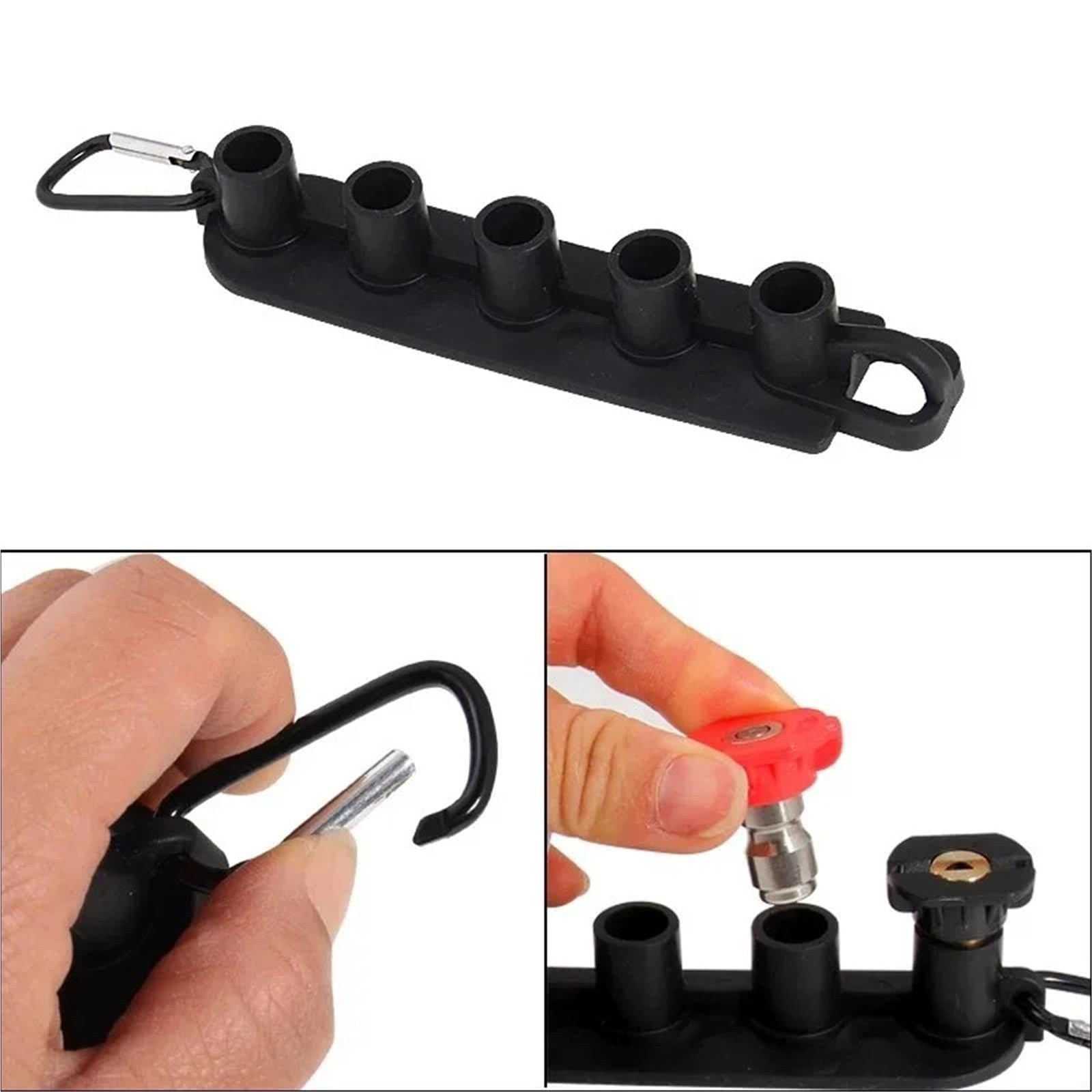 Juego de boquillas de conexión rápida de latón de 1/4", adaptador de manguera for lavadora de alta presión