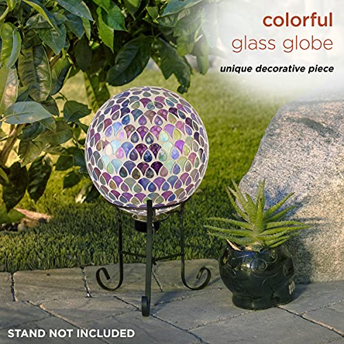 Alpine Corporation Hgy438 Alpine Glass Glazing Globe Gazing Balls, Multicolor #TOP5