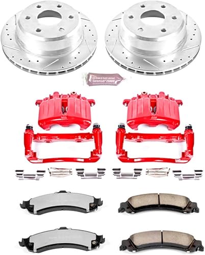 Miniatura 2 de Power Stop KC2046-36 Kit de freno trasero Z36 para camión y remolque con pinzas