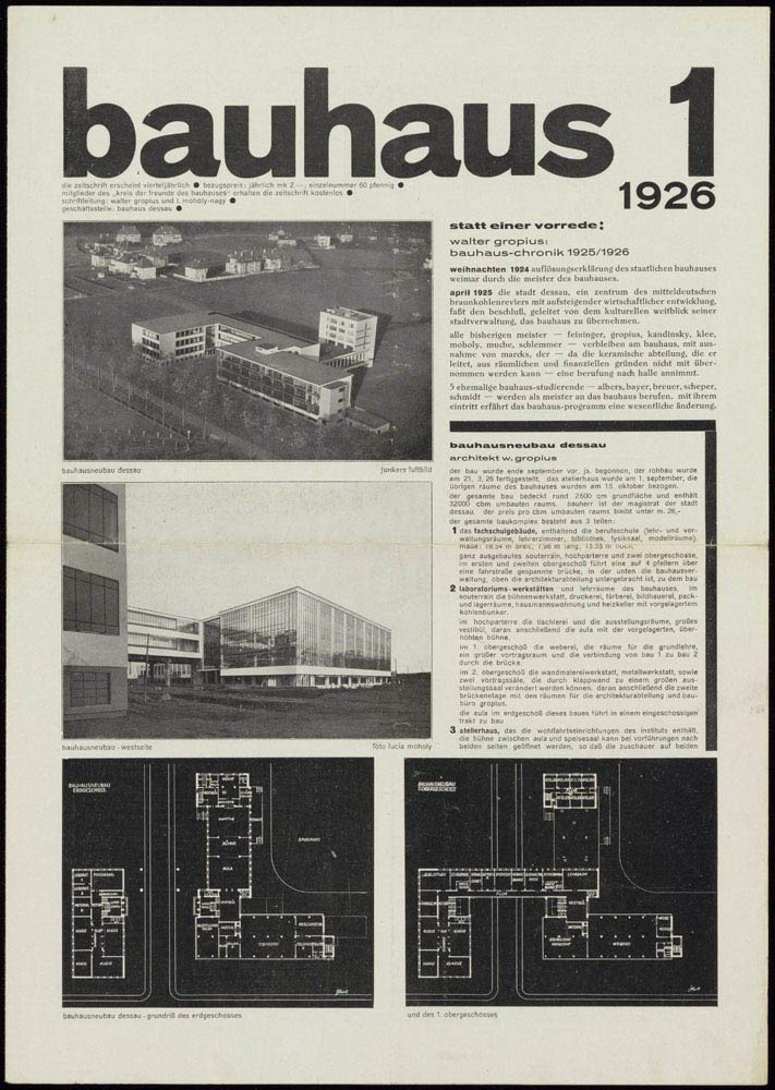 BAUHAUS JOURNAL 1926–1931: facsimile edition
