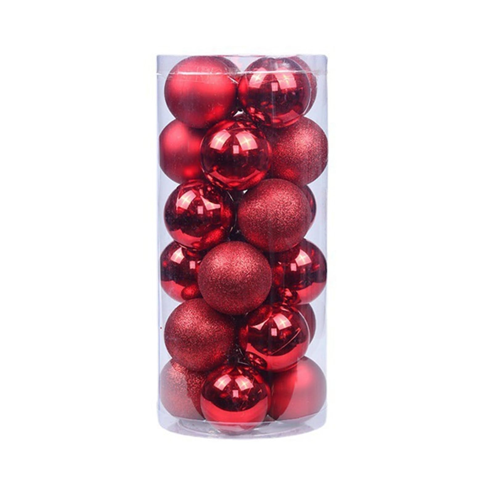 Kalttoy Red Delicate Christmas Ornament Sphere Sturdy And Portable Sphere For Decorating Tree Porches And Storefronts Christmas Ornament