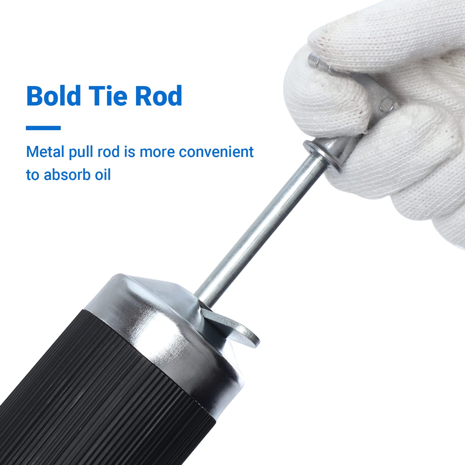 Care Vetspuit Met één Hand, 8000 Psi, Met Coupler Voor Vetpers En Flexibele Slang Van 45 7 Cm En 15 7 Cm Verlengbuis Van Metaal Met Twee Sproeiers Compatibel Met 400 Cc Inktpatroon Blauw