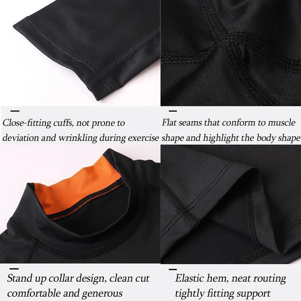 compression shirt Men's tight-fitting shirts, long-sleeved sports training shirts, sports running bottoming shirts