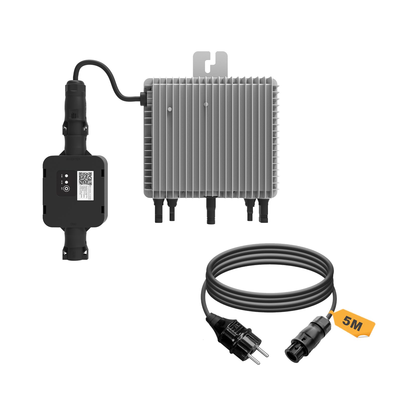 enjoy solar Centrale elettrica da balcone 800 W Deye (M80G3-EU-Q0 600 W/800 W con cavo di collegamento)