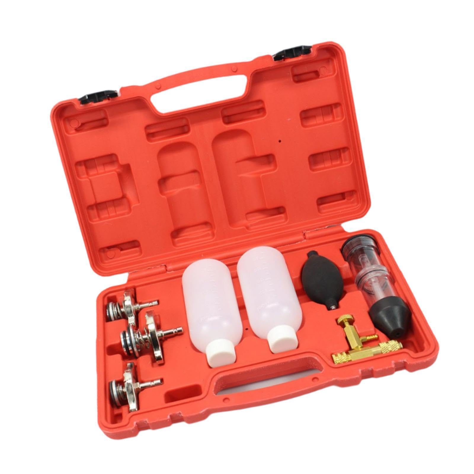 Probador de Juntas de Culata Profesional con Prueba Fugas combustión para Tractores y excavadoras. Equipo portátil detección Fugas fácil Usar. Probador presión y vacío con 3