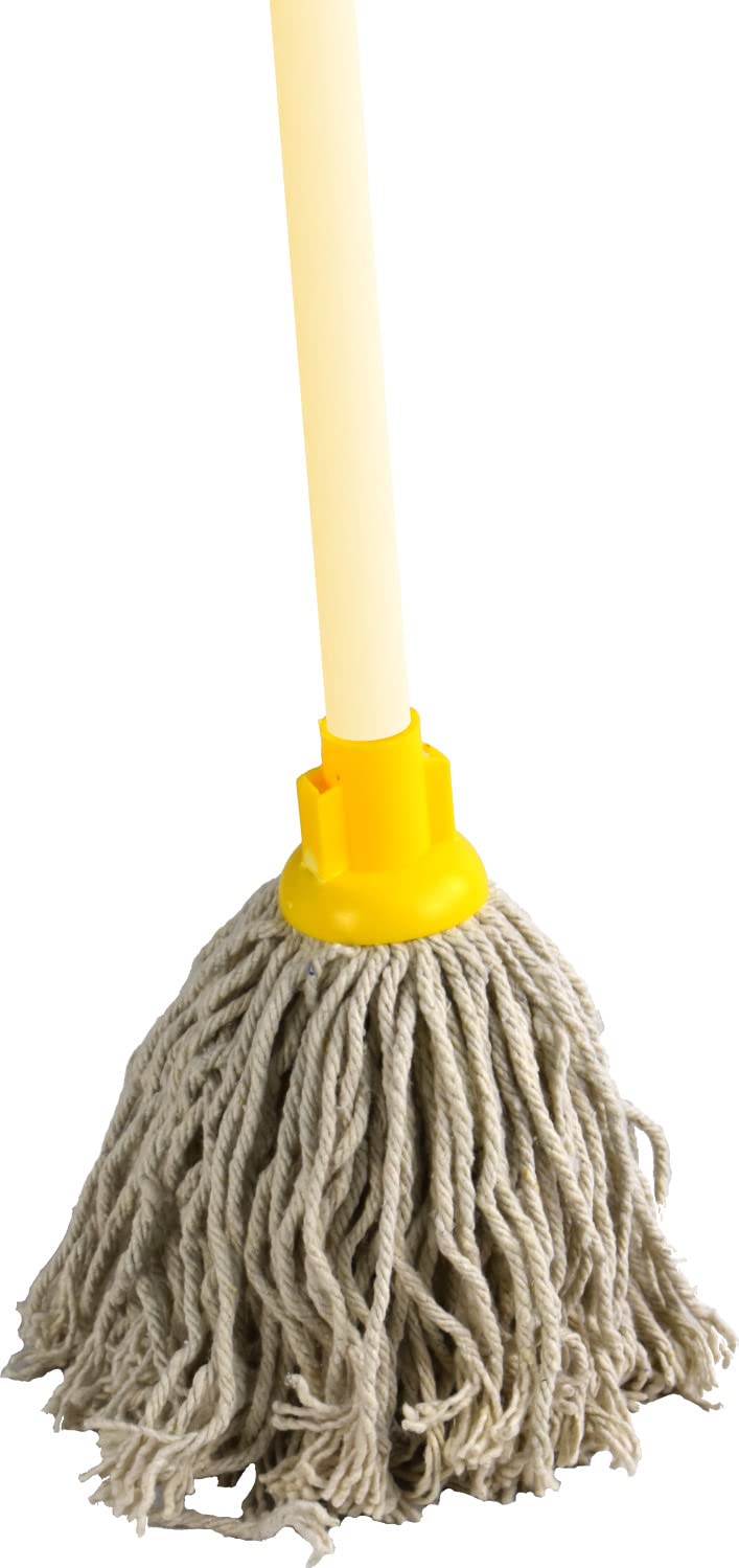 Kitchen Floor Mop with Wooden Stick 120cm 100% Cotton (PY14 Plastic Socket)
