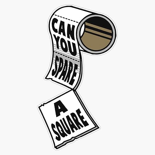 Can You Spare A Square Seinfeld - Adhesivo adhesivo de vinilo impermeable para parachoques de 5 pulgadas