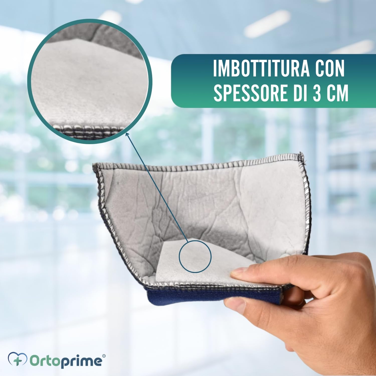 OrtoPrime PACK 1 Paia Talloniera Antidecubito - Cavigliera Ortopedica - Proteggi Tallone - Proteggi Gomito - Gomitiera Antidecubito - Cuscinetti Tallone - Cuscini Ortopedici per Tallone