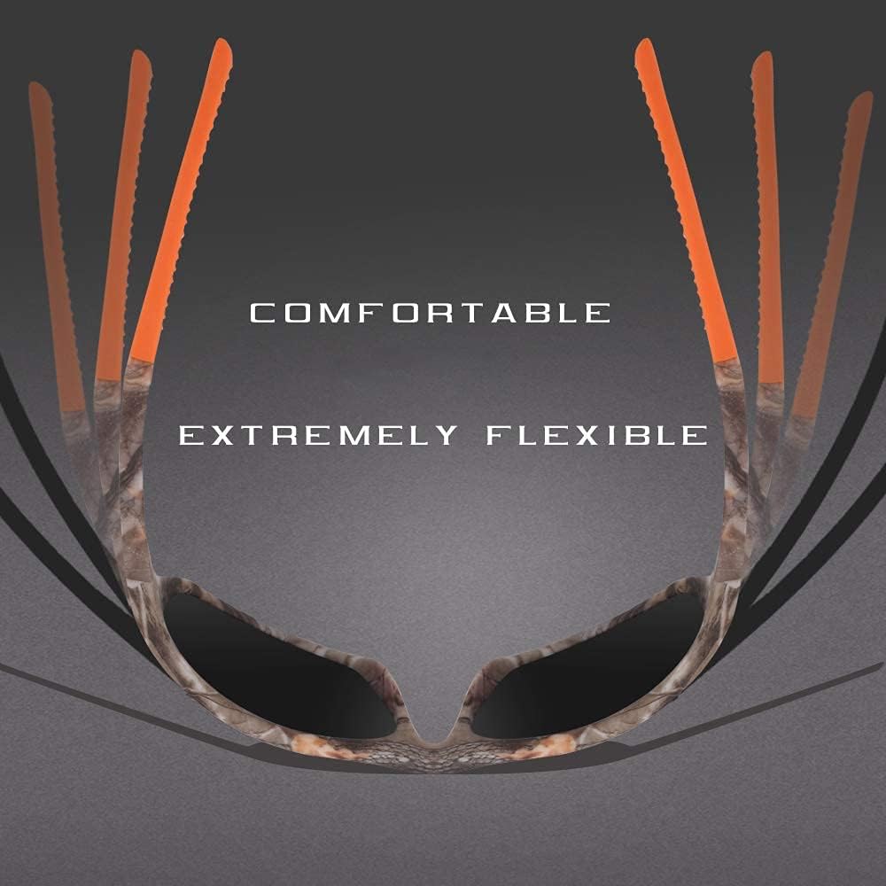 Miniatura 3 de Gafas de sol deportivas polarizadas para hombres y mujeres ideales para conducir pescar ciclismo y correr protección UV Negro