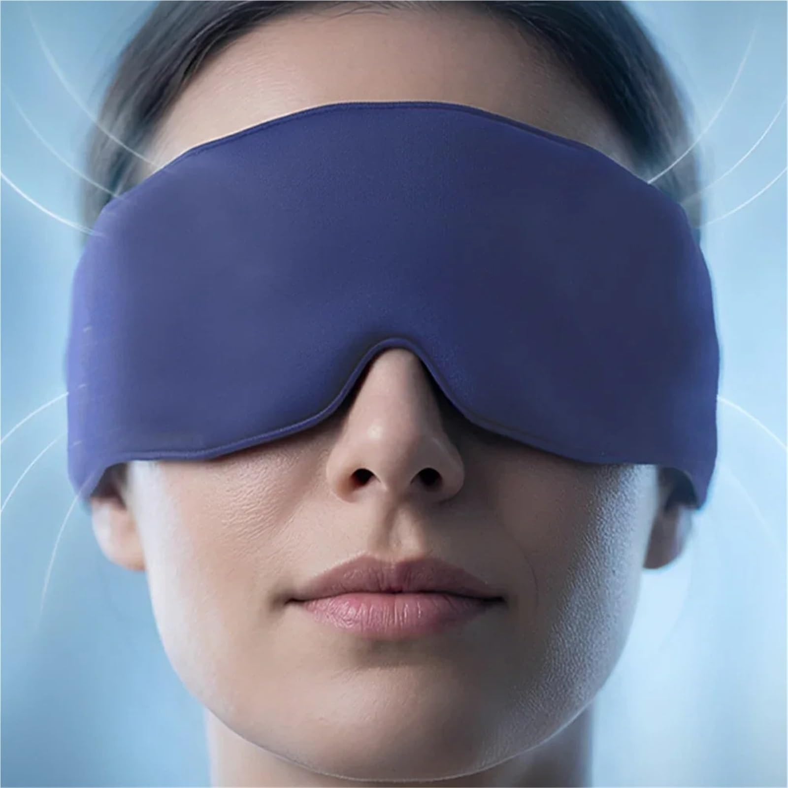 Maschera Oculare Peso Maschera for gli occhi in velluto a micropressione che blocca la luce. Aiuta il sonno profondo. La sensazione di seta ghiacciata pesata for gravità allevia l'affaticamento(Pink)