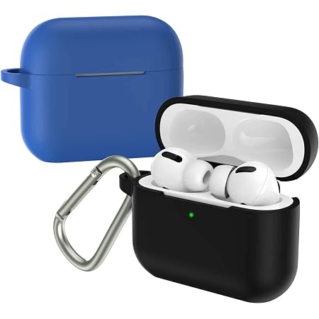apiker Cover Silicone per Custodia di Airpods PRO Anti-Graffi con  Moschettone, LED Frontale Visibile, Supporta Ricarica Wireless, Custodia  Protettiva Confezione da 2-Blu e Nero : Amazon.it: Elettronica