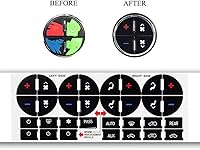 Vista 2 de TraderPlus Paquete de 3 calcomanías de repuesto para botón de tablero de CA