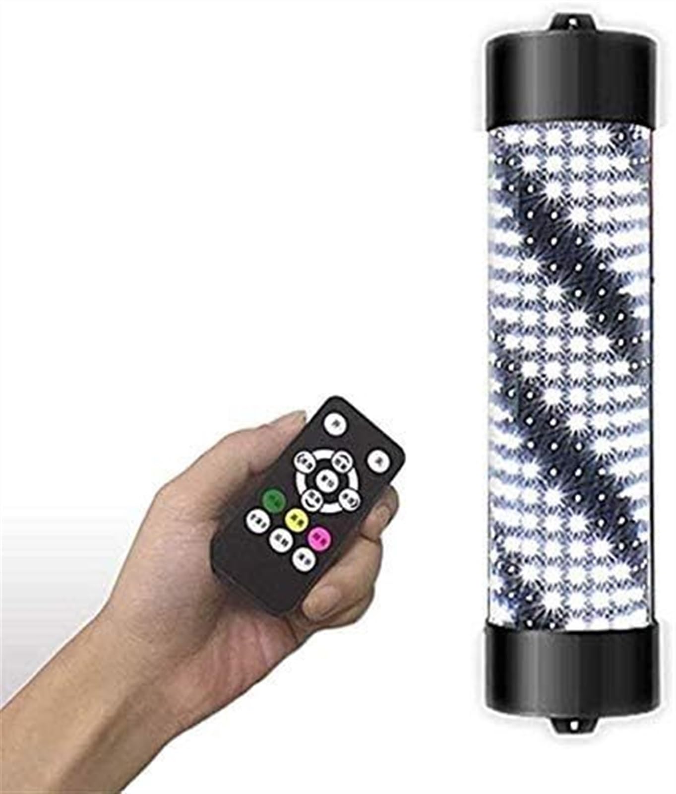 Poteau Rotatif pour Salon de Coiffure Lumineux à Bandes Tricolores Lampe Murale