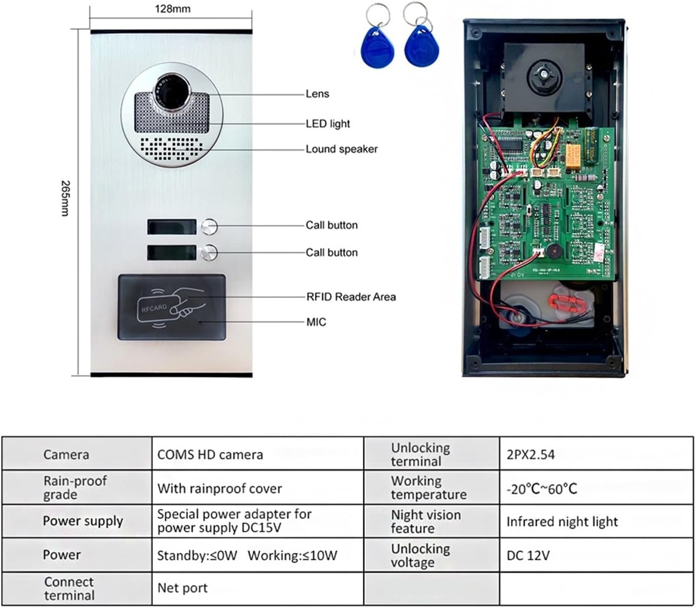 nmbhus Smart Home Video Intercoms Wifi Video Door Entry Doorbell With 2/3/4/6/8 Call Panel Buttons Ring Intercom In Private House(Size:3-86706-530-3 Add 32G TF Card) 3 61em84dPQhL. AC SL1500