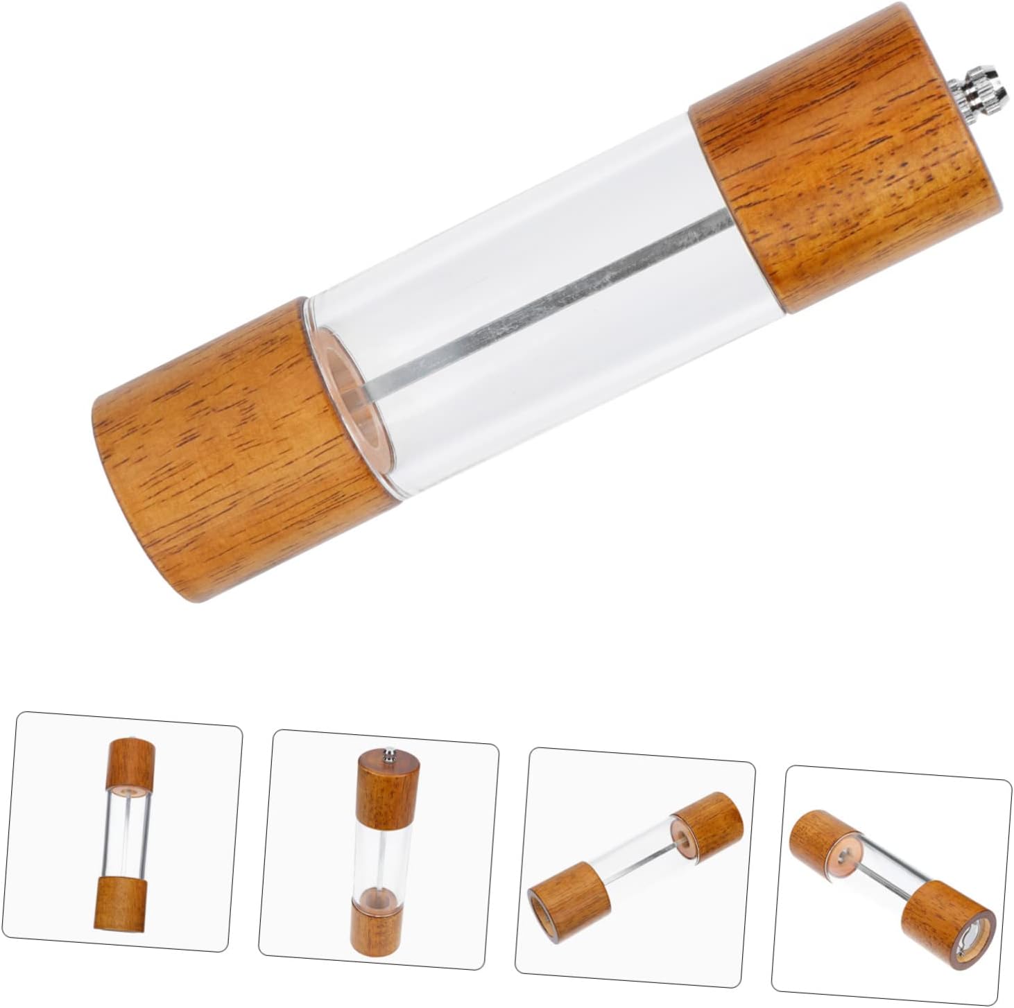 ABOOFAN 1Pc Manual Pepper Mill Salt Grinder with Core for Kitchen Use Coarseness Convenient Kitchen Gadget