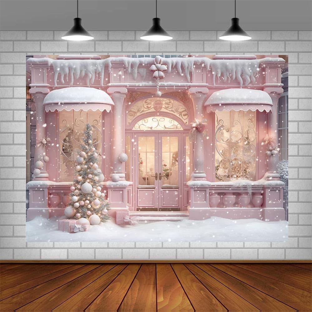 Toile De Fond Photo Noël Pailletée 2,1x1,5 M - Décor Intérieur Ou Extérieur - Lavable, Pliable - Pour Portraits Famille/enfants