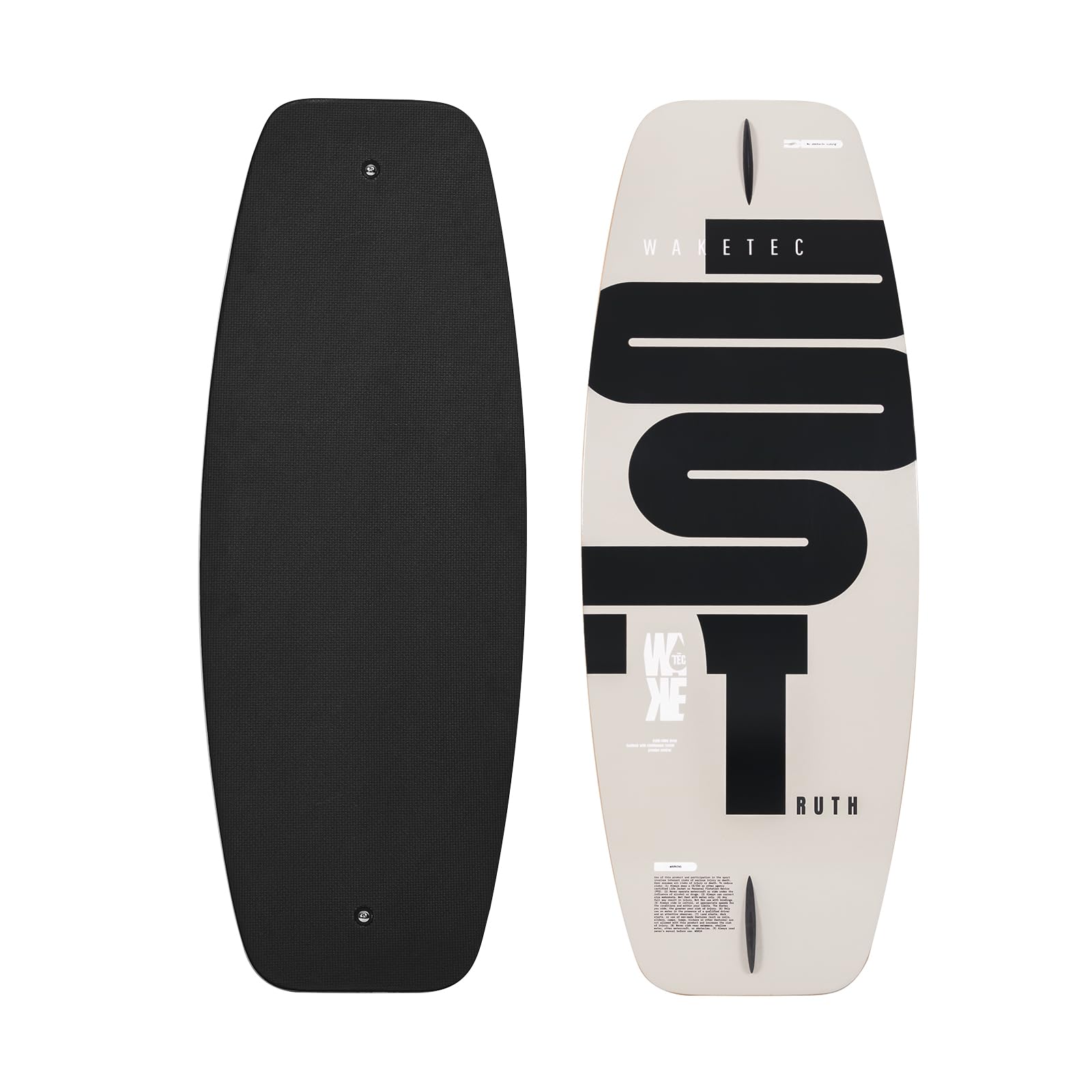 WAKETEC Wakeskate Truth, Eva Flat-Deck Board, Länge 41"-43", bis 100 kg Körpergewicht, für Boot & Seilbahn