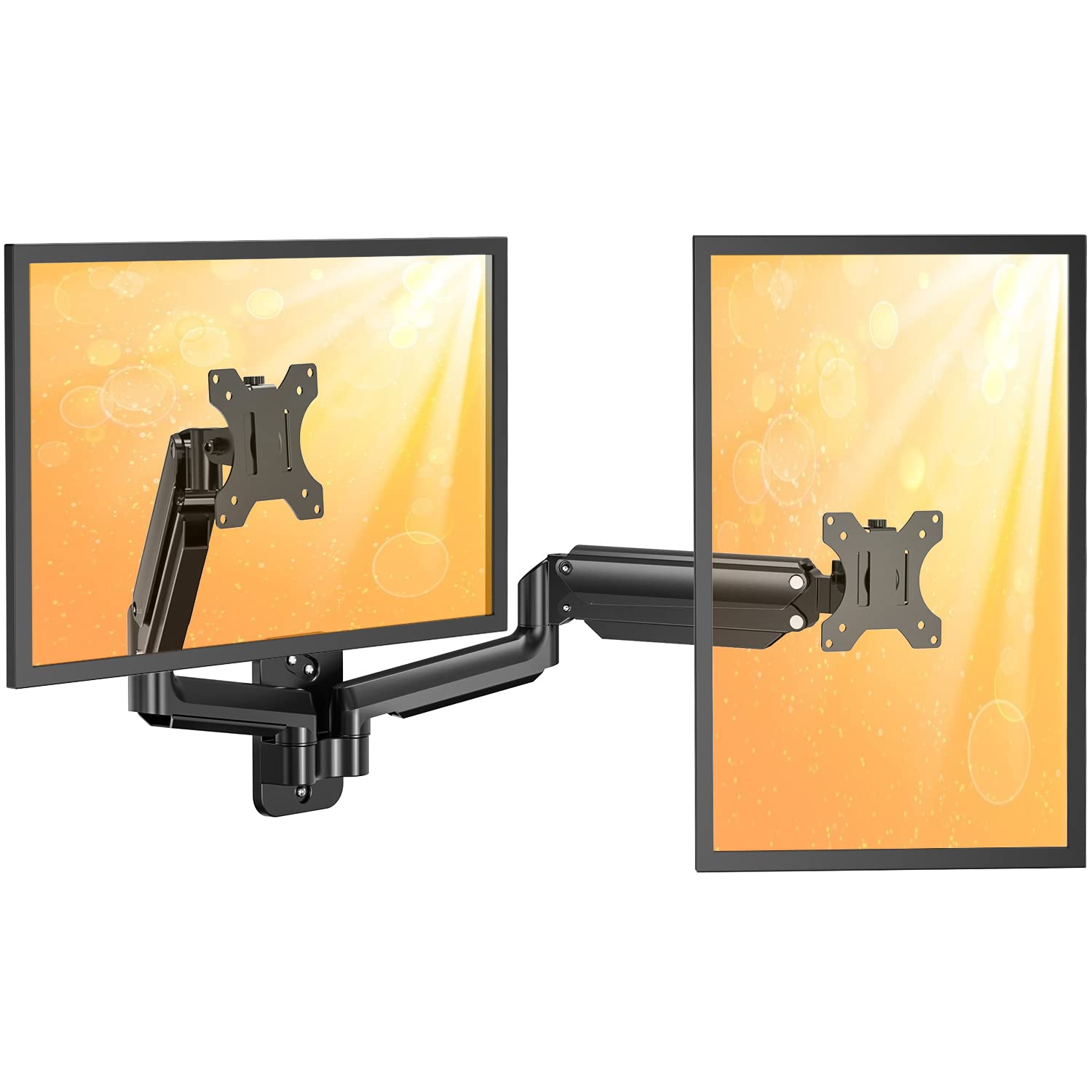 ErGear Dual Monitor Wall Mount for 17 to 32 Inch Screens, Adjustable