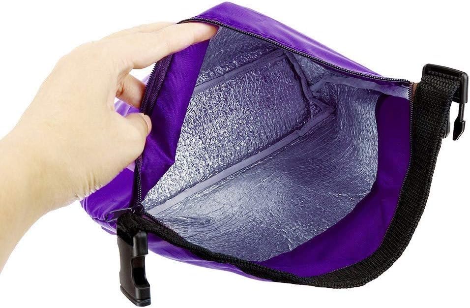 Bolsa Isotérmica para Comidas y Almuerzo - para Niños, Hombres, Mujeres, Trabajo, Oficina - Impermeable, Aislada, Morada