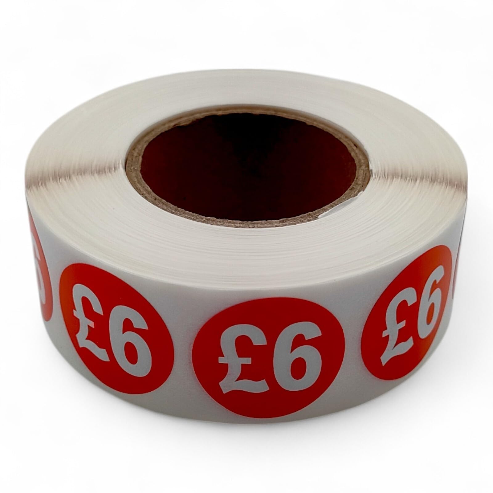 Price Stickers - 1000 Stickers - 25mm Red Self Adhesive Sticky Labels Rolls £6