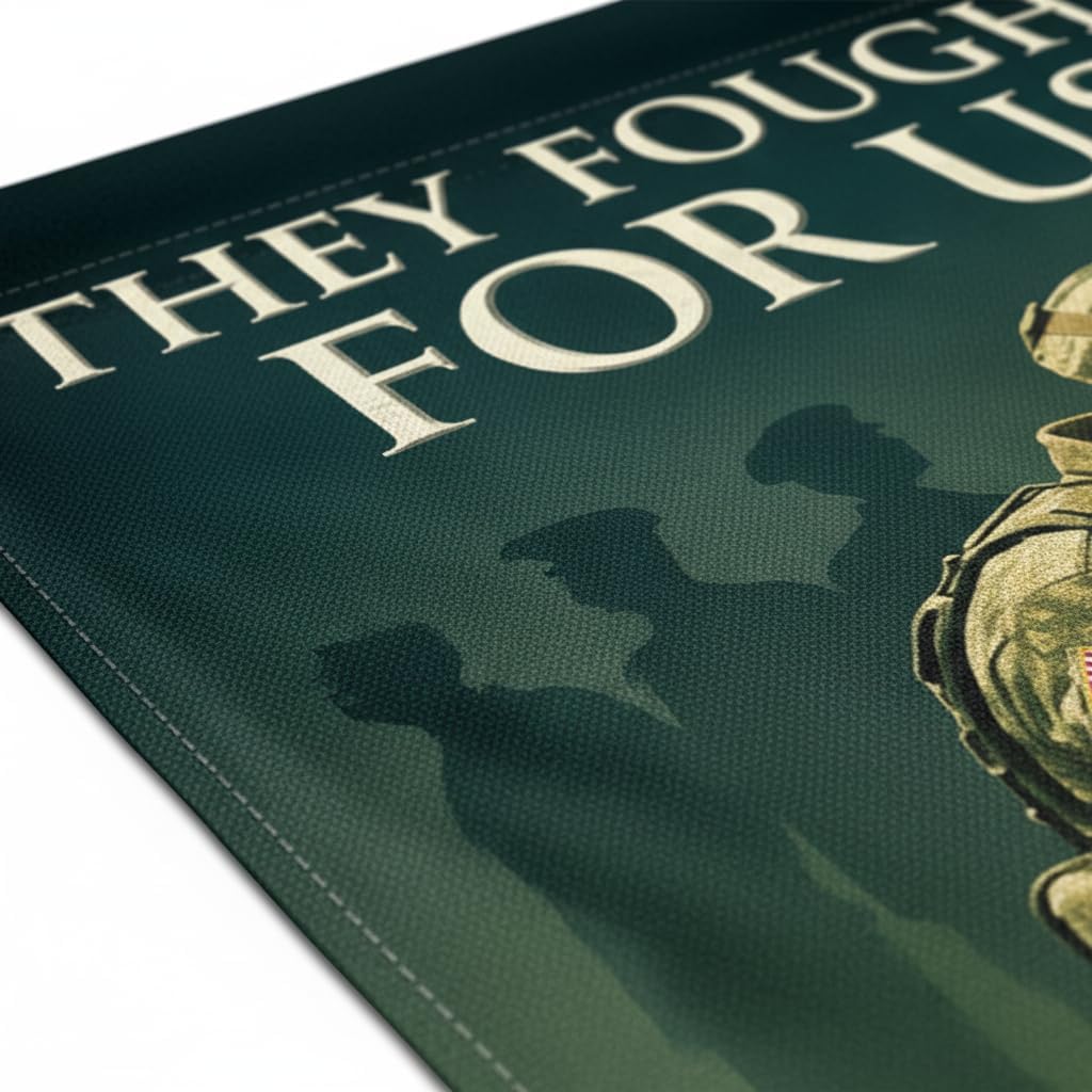 Army Veteran Christmas Garden Flag 12x18 In Doublesided, Fallen Heroes Design, Military Outdoor Home Decor for Veterans Day, Patriot Day, Festive Holiday Tribute - Image 3