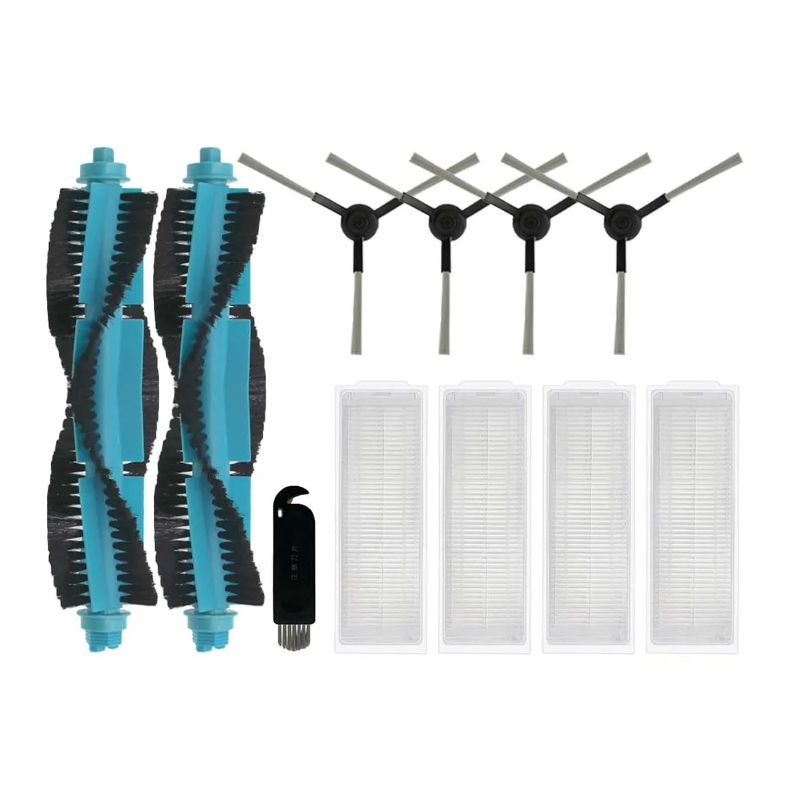 Replacement Sweeping Robot Accessory Set. Compatible for Proscenic M6 PRO, Robot Vacuum Cleaner, Replacement Spare Parts Accessories, Main Brush Side Brush Hepa Filter Mop Pad (Color : 3)-image-44