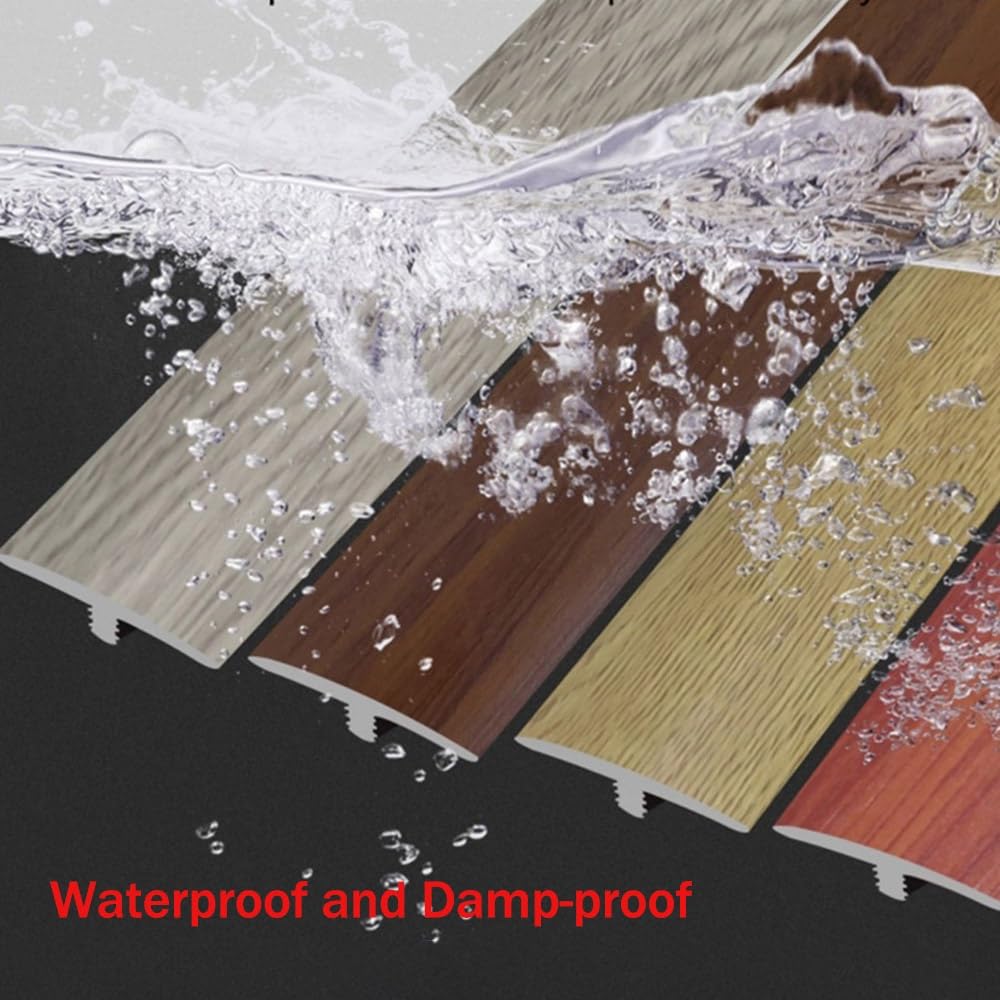 Listwy przejściowe do podłóg PCV, T Listwa przejściowa do formowania PCV Samoprzylepna szczelin w laminatach dywanowych i płytkach wielokolorowych(Bamboo)