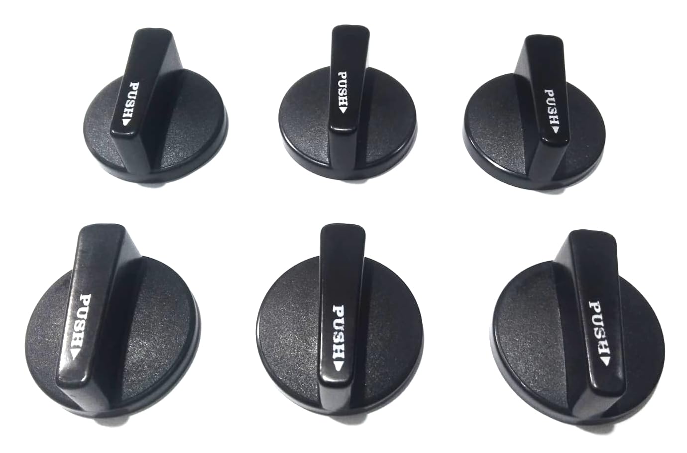 High Durable Plastic gas stove knobs replacements, gas stove knobs set, fits All top branded gas stoves – Screw Model Pack of 6