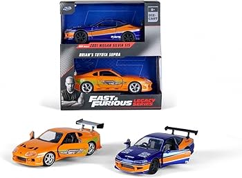 JADA 1:32 FF LEGACY TWIN PACK -NISSAN SILVIA S15 & TOYOTA SUPRA