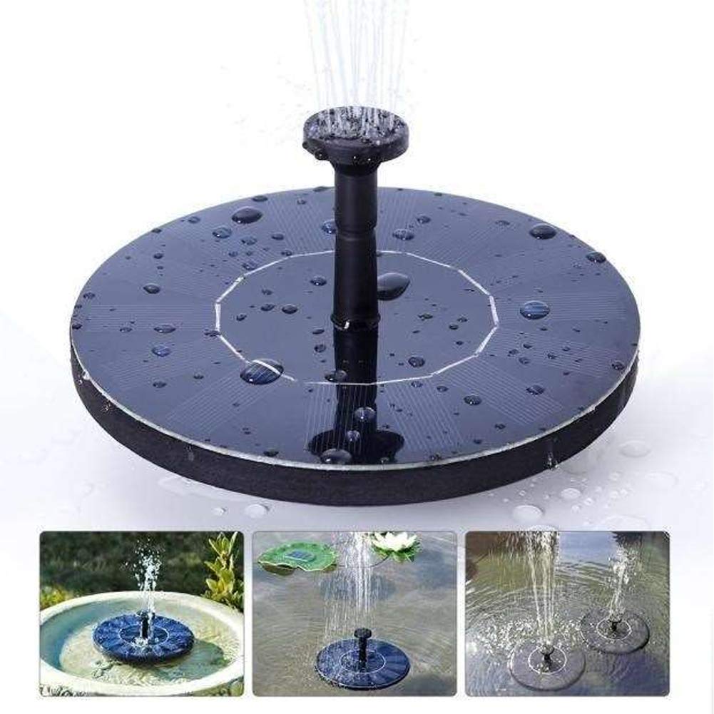 Pompa per Fontana Galleggiante da Esterno con Sensore di Luce per Abbeveratoio e Laghetto da Giardino