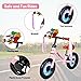 Angessey Toddler Balance Bike, Adjustable Seat & Handlebar for Kids 2 Years to 4 Years，Equipped with Colorful Light-up Tires,Kids Will Like it More，It is The Best Child Toy Gift for Boys and Girls