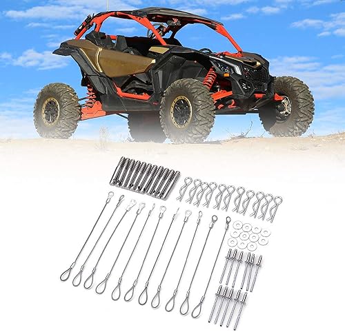 KEMIMOTO Kit de pasadores de cubierta de embrague X3, 11 piezas de herramienta de liberación rápida para cinturón compatible con Can Am Maverick X3