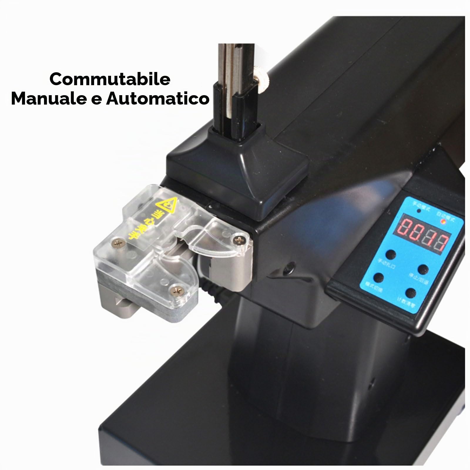 Clippatrice Manuale, Legatrice Completamente Automatica, Sigillatrice per Sacchetti di Plastica con Graffette a U da 2000 Pezzi per Supermercati, Negozi di Frutta, Negozi di Alimenti Freschi