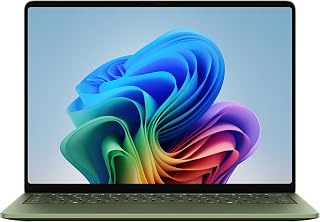 Microsoft Surface Laptop 13.8" (8th Edition) | 12 Core | Copilot+PC | 120Hz Touch Display | Snapdragon X2 Elite | 16GB RAM | 512GB SSD | Emerald | KSA Version | (Power Supply Sold Separately)