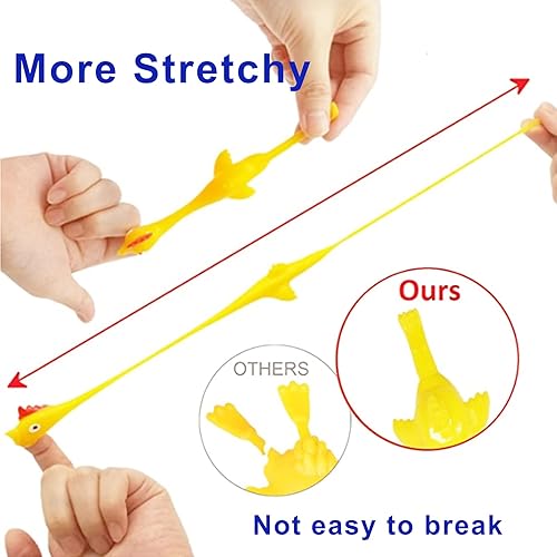 Miniatura 3 de Slingshot Pollo de goma Pollo Flick Pollo Volador Flingers Pollo Flingers Juguetes Elásticos de Pollo Divertidos Rellenos de Navidad de Pascua Pollo