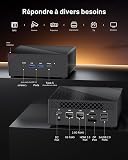 NiPoGi AM06 PRO Mini PC, 32GB DDR4, 1024GB M.2 SSD, АMD Ryzen 7 5825U (8C/16T, up to 4.5GHz) Mini Desktop Computer W-11 Pro, WiFi 6, Dual LAN, 4K Triple Display, Micro PC with VESA for School, Office - 7