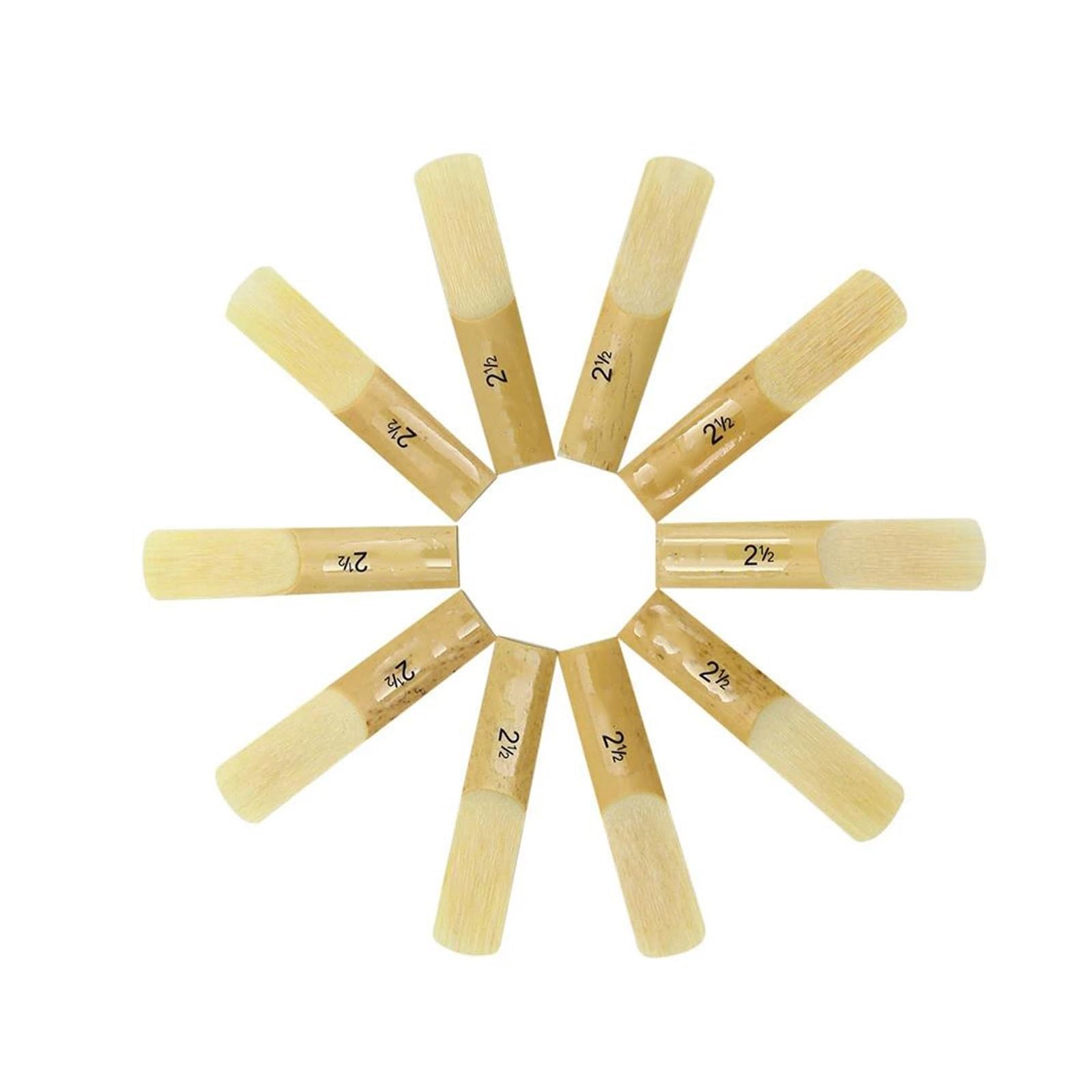 Kit de Accesorios saxofón 10 Unids/caja Cañas De Saxofón Saxofón Fuerza De Las Cañas 2,5 Accesorios Para Instrumentos De Viento De Madera